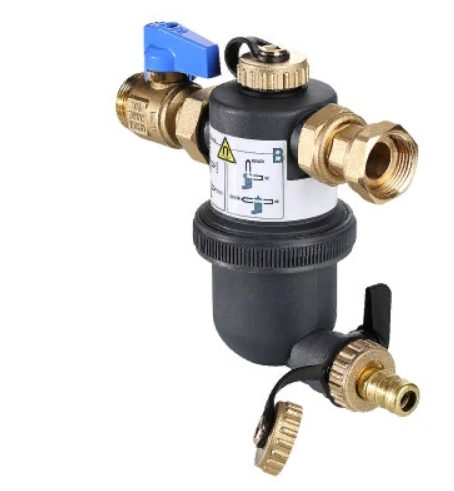 Фильтр дешламатор с пластиковым корпусом Dirstop XL 1 1/4" VT.382.B.07