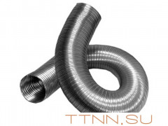 Газоход гофрированный d 125 мм (2м) из нержавеющей стали
