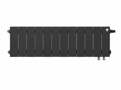 Биметаллический радиатор отопления Royal Thermo PianoForte 200 12 секций Noir Sable VDR