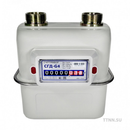 Счетчик газа Счетприбор СГД-G4 Правый 110 мм, 1 1/4 (на замену NPM-G4 и ВК-G-4)