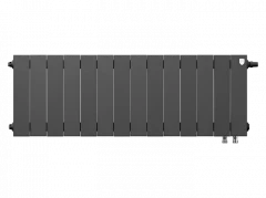 Биметаллический радиатор отопления Royal Thermo PianoForte 300 14 секций Noir Sable VDR