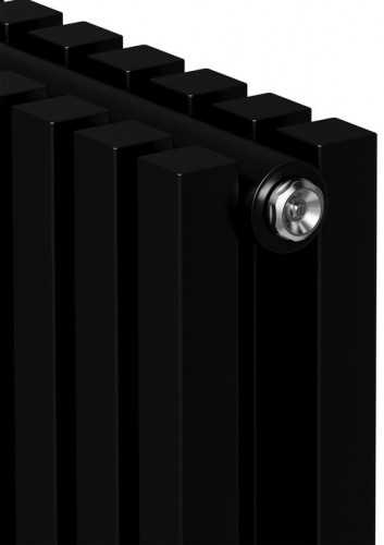 Стальной трубчатый радиатор 2-колончатый Royal Thermo Shift Q30 C2180 - 06 секц. RAL9005m, боковое 1/2