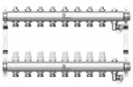 Коллектор для отопления Wester 1"-3/4 в сборе на 8 выходов с 2 заглушками