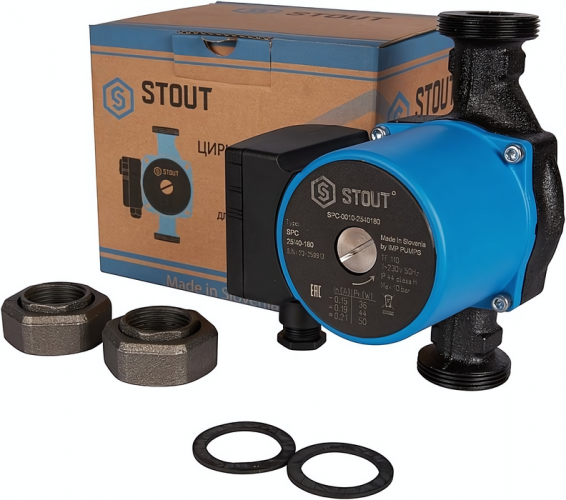 Насос для отопления STOUT 25/40-180 (SPC-0010-2540180)