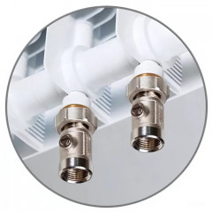 Биметаллический радиатор Rifar SUPReMO 350 х10 секц НП прав (VR)