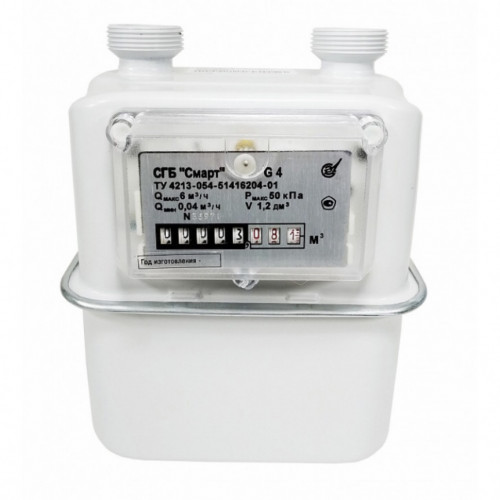 Счетчик газа СГБ-G4 Сигнал 1 1/4 Смарт Левый верхний подвод